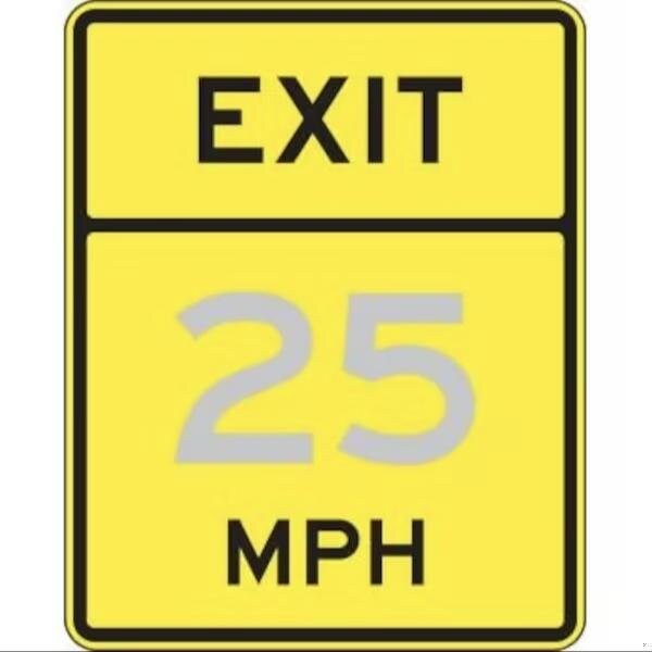 Accuform SEMICUSTOM SPEED LIMIT SIGN EXIT FRW73930RA FRW73930RA - main